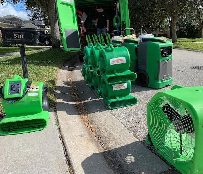 equipment in front of SERVPRO